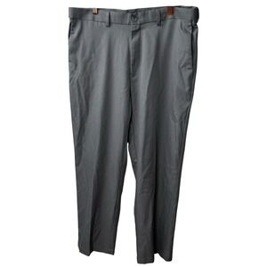 Haggar Mens Classic Fit Dress Pants Size 36x29 Gray Business Office Minimalist